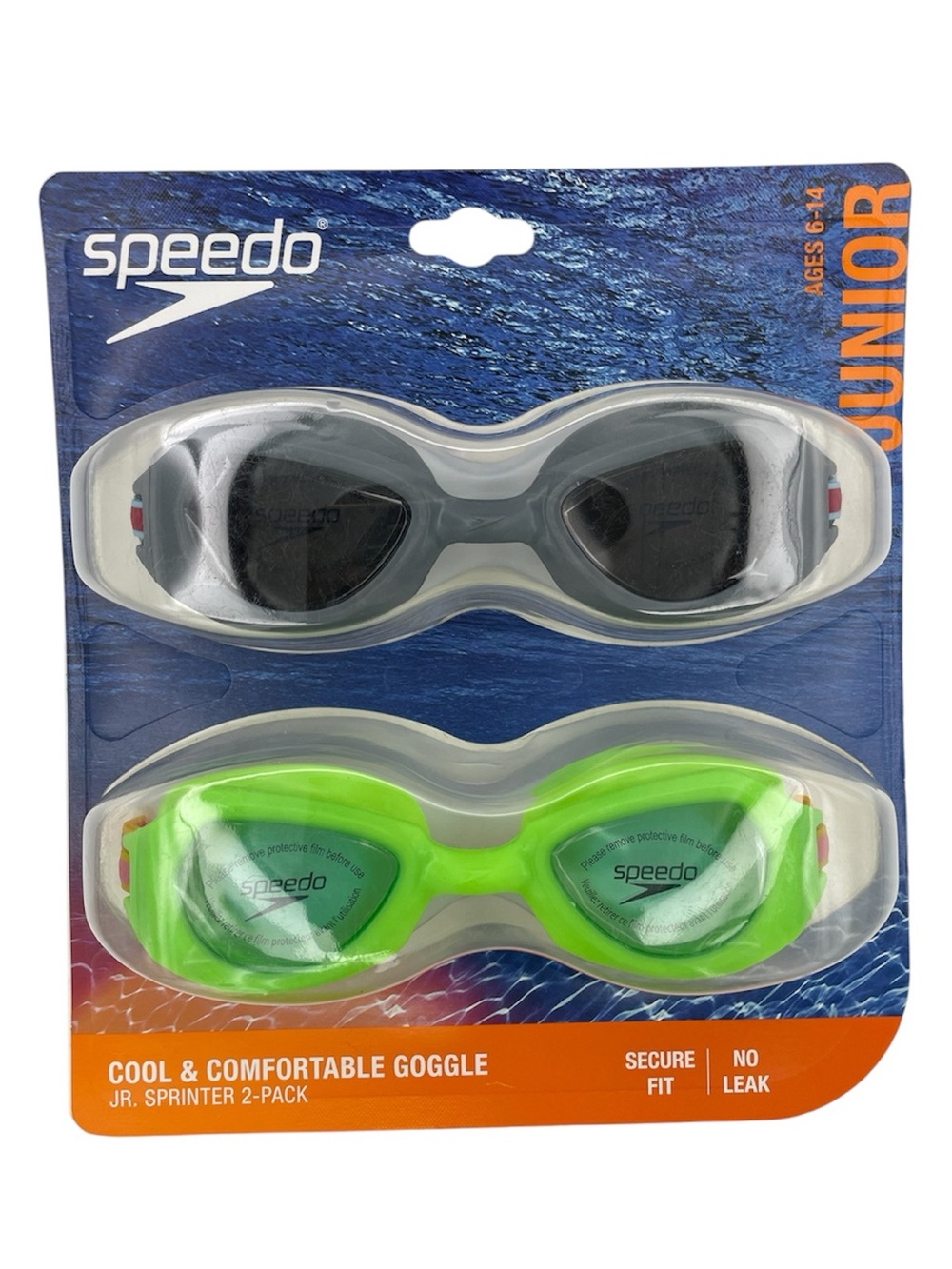 Speedo kids swim goggles 2pack Junior 6-14